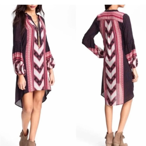 Free People Peacemaker Dress, Black Combo, Small, EUC - Picture 5 of 13